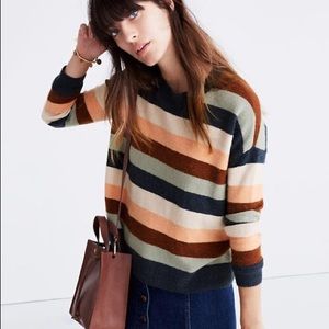 Madewell Elmwood Stripe Retro Pullover Sweater
